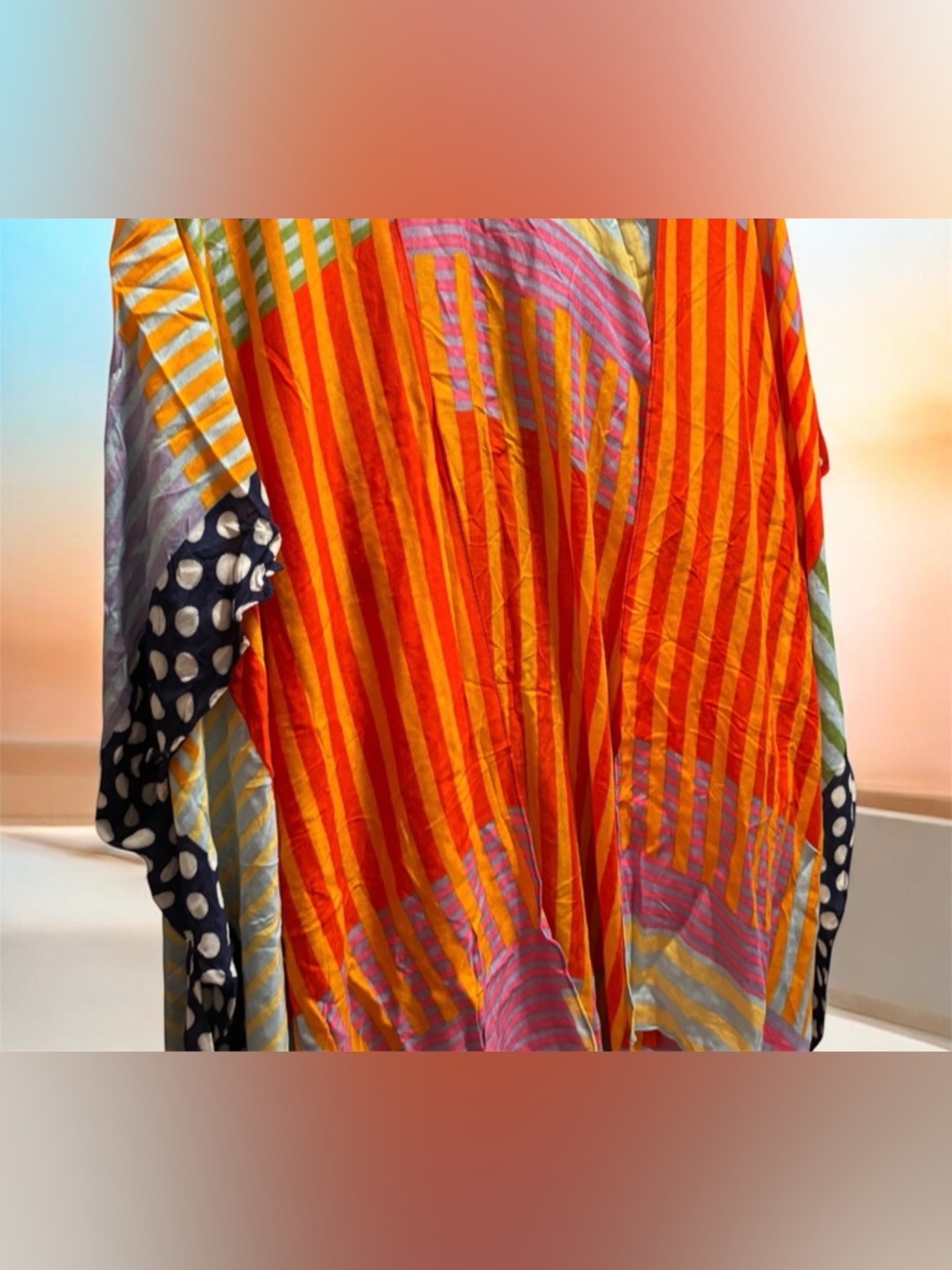 Lightweight Multi Color Pattern Kimono - Picture 3 of 7